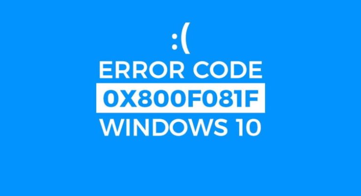 Error-Code-0x800F081F