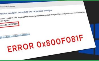Error Code 0x800F081F