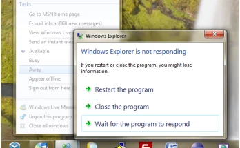 File Explorer Not Responding