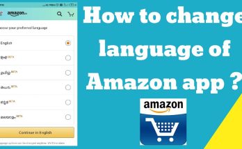 Change Language on Amazon