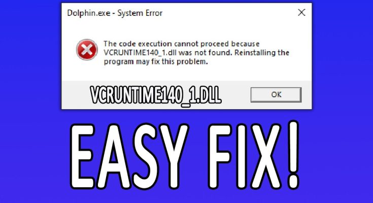 Vcruntime140_1.dll Error On Windows 10